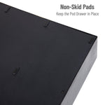Mind Reader Plastic 2-Tier 6-Drawer Coffee Pod Storage Drawer, 72 Pod Capacity, Black (TRY6PC-BLK)