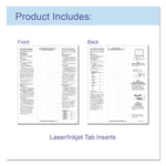 Sheet Protectors with Eight Assorted Index Tabs, Heavy-Duty, Side: 3-Hole Punched, Top Load 8.5 x 11 Insert, Clear, 8/Set