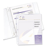 Polypropylene Sheet Protectors, Super Heavy-Duty, Side: 3-Hole Punched, Top Load 8.5 x 11 Insert, Nonglare Clear, 50/Box