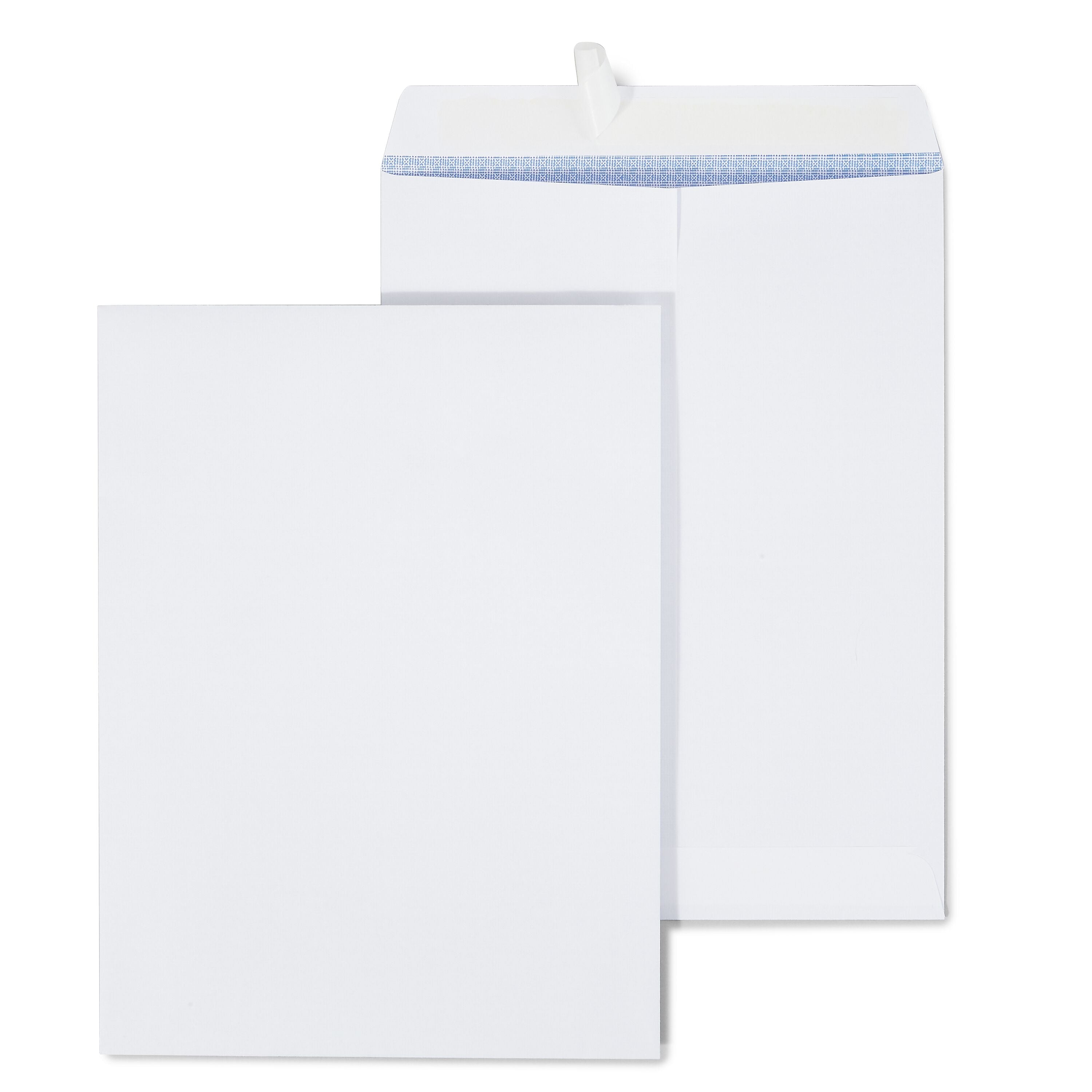 Staples Self Seal Security Tinted Catalog Envelopes, 9" x 12", White, 100/Box (21574)