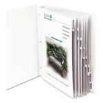 Sheet Protectors with Eight Clear Index Tabs, Heavy-Duty, Side: 3-Hole Punched, Top Load 8.5 x 11 Insert, Clear, 8/Set