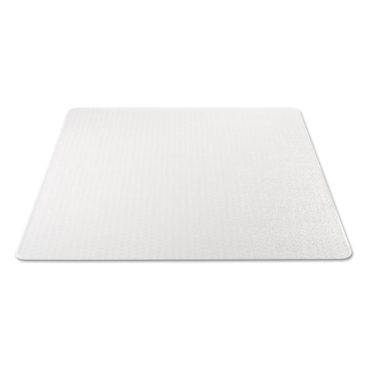 Moderate Use Studded Chair Mat For Low Pile Carpet, 46 X 60, Rectangular, Clear