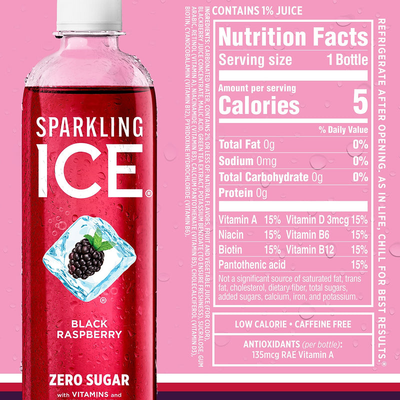Sparkling Ice Variety Pack Sparkling Water, 17 Oz., 12/Pack (TLK95092)