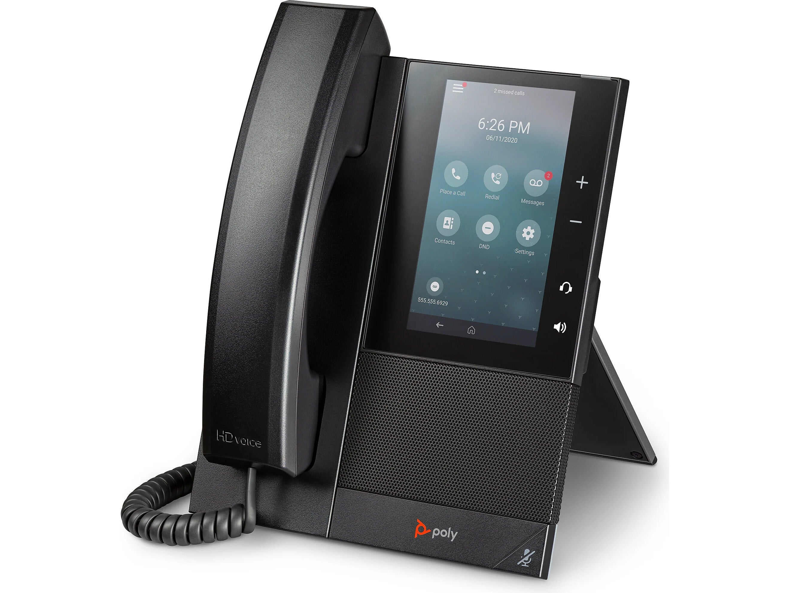 Poly CCX 500 Series 24-Lines VoIP Phone, Black (84C15AA#ABA)