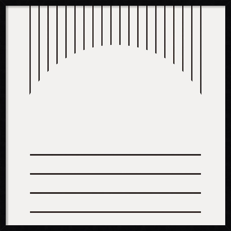Amanti Art Modern Statement Stripes 2 by The Creative Bunch Studio Wood Framed Wall Art Print, 33" x 33" (A42677160265)