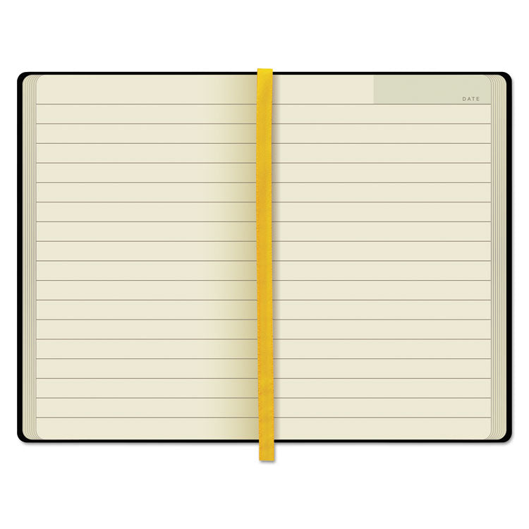 Idea Collective Journal with Elastic Closure, 1-Subject, Wide/Legal Rule, Black Hardcover, (96) 5.5 x 3.5 Sheets
