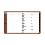 2026 Blue Sky ASMBLD 5" x 8" Weekly & Monthly Planner, Faux Leather Cover, Brown (152947)