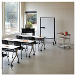 Impromptu Whiteboard Collaboration Screen, 36" x 60", White Surface, Black Metal/Plastic Frame