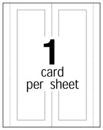 Avery 3.5" x 11" Laser & Inkjet Embossed Tent Cards, 50/Box (05309)