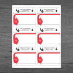 Mailing Sheet Label, 3-1/3"x4", Qty 500