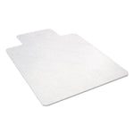 EconoMat All Day Use Chair Mat for Hard Floors, Rolled Packed, 45 x 53, Lipped, Clear