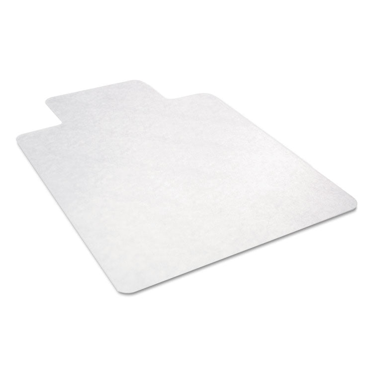 EconoMat All Day Use Chair Mat for Hard Floors, Rolled Packed, 45 x 53, Lipped, Clear