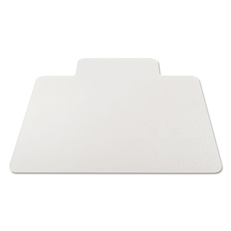 EconoMat All Day Use Chair Mat for Hard Floors, Rolled Packed, 45 x 53, Lipped, Clear