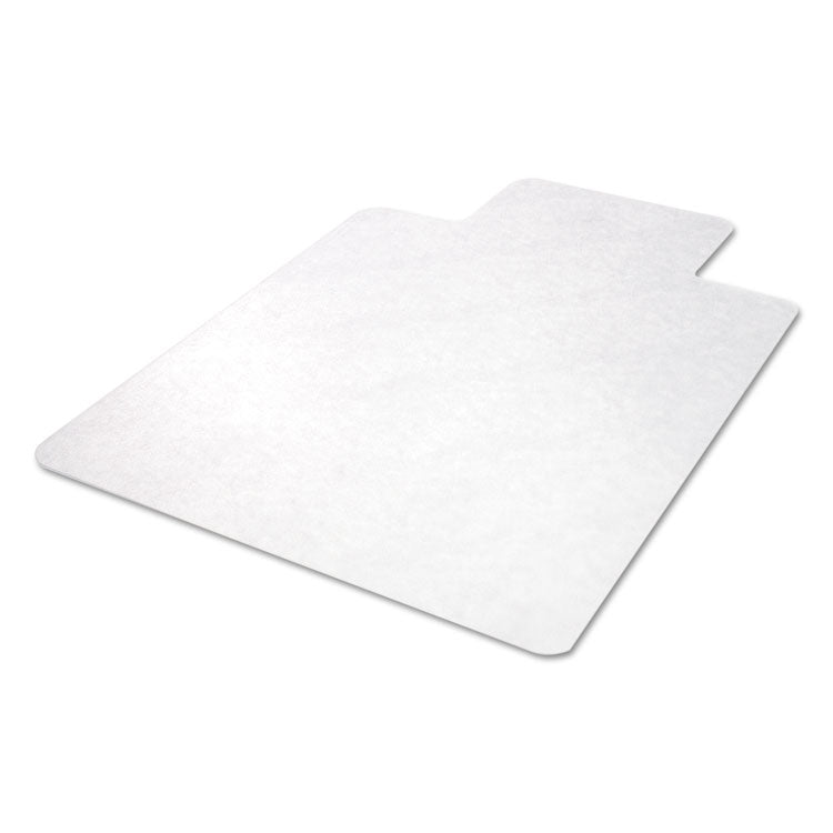 EconoMat All Day Use Chair Mat for Hard Floors, Rolled Packed, 45 x 53, Lipped, Clear
