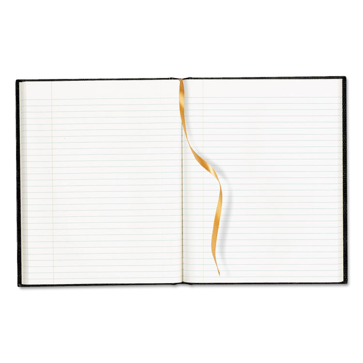 Executive Notebook with Ribbon Bookmark, 1-Subject, Medium/College Rule, Blue Cover, (75) 11 x 8.5 Sheets