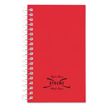 Paper Blanc Xtreme White Wirebound Memo Books, Narrow Rule, Randomly Assorted Cover Color, (60) 5 x 3 Sheets