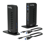 Plugable USB 3 & USB-C Dual 4K Display Docking Station with Displayport and HDMI for Windows & Mac (UD-6950Z)