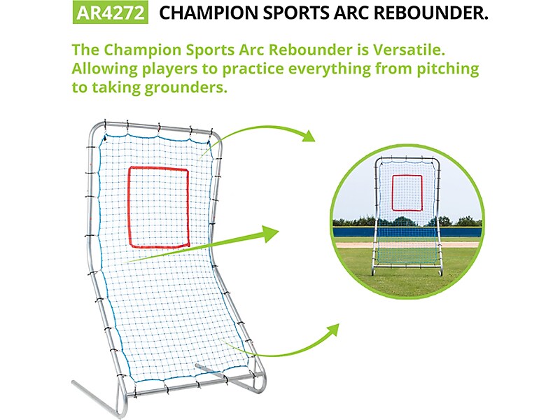 Champion Sports Baseball Arc Rebounder, Multicolor (AR4272)