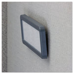 Recycled Cubicle Nameplate with Rounded Corners, 9 x 2.5, Charcoal