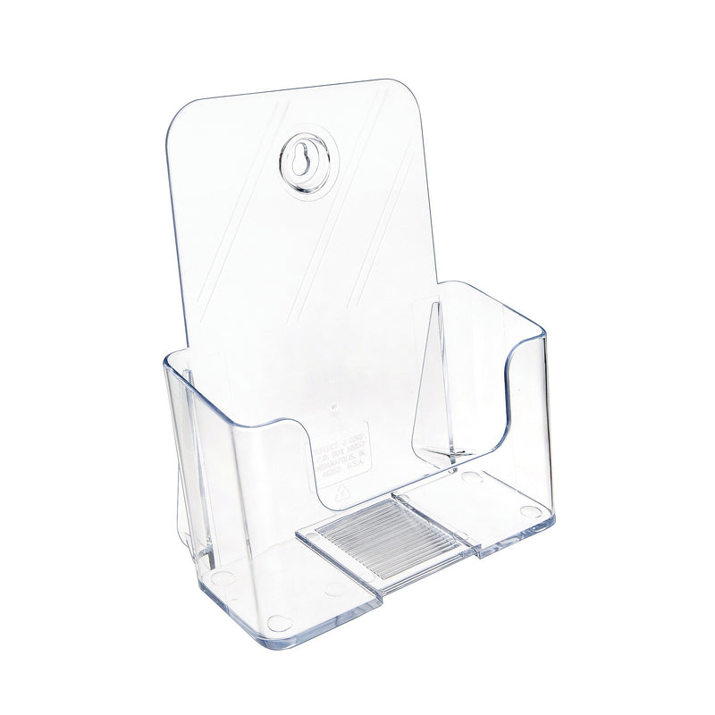 Staples Brochure Holder, 5.5" x 8.5", Clear Plastic (ST16647/16647)