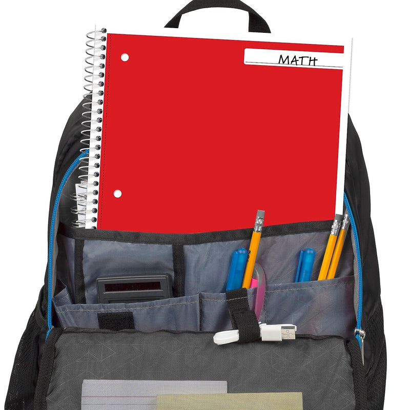 Mead Spiral 3-Subject Notebooks, 8.5" x 11", College Ruled, 120 Sheets (06710)