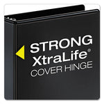Performer Clearvue Slant-D Ring Binder, 3 Rings, 3" Capacity, 11 X 8.5, Black