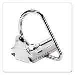 Expressload Clearvue Locking D-Ring Binder, 3 Rings, 1.5" Capacity, 11 X 8.5, Black