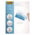 Self-Adhesive Laminating Pouches, 5 Mil, 4.25" X 6.25", Gloss Clear, 5/pack
