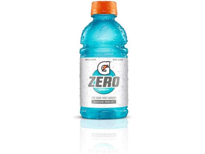 Gatorade Zero Sugar-Free Glacier Freeze Sports Drink, 12 fl. oz., 24 Bottles/Carton (04342)