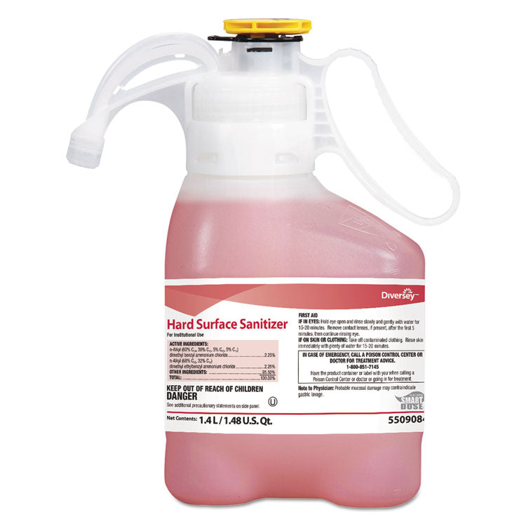 Hard Surface Sanitizer, Red, 1.4 L Bottle, 2/carton