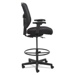 Alera Elusion Series Mesh Stool, Supports Up to 275 lb, 22.6" to 31.6" Seat Height, Black