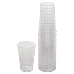 Classicware Tumblers, Tall, 12 oz, Plastic, Clear, 16/Bag, 15 Bags/Carton
