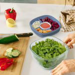 bentgo All-in-One Salad Container, 5-Compartment, Light Blue, 61 oz. (BGLASSAL-LB)