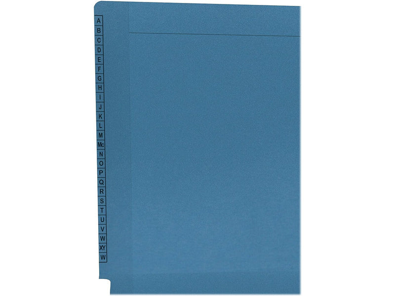 Medical Arts Press Kardex Match Reinforced End Tab File Folder, Straight Cut, Letter-Size, Blue, 100/Box (F1170-BLU)