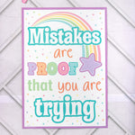 Teacher Created Resources 13.38" x 19" Pastel Pop Positive Posters, 4/Set (TCR2088703)