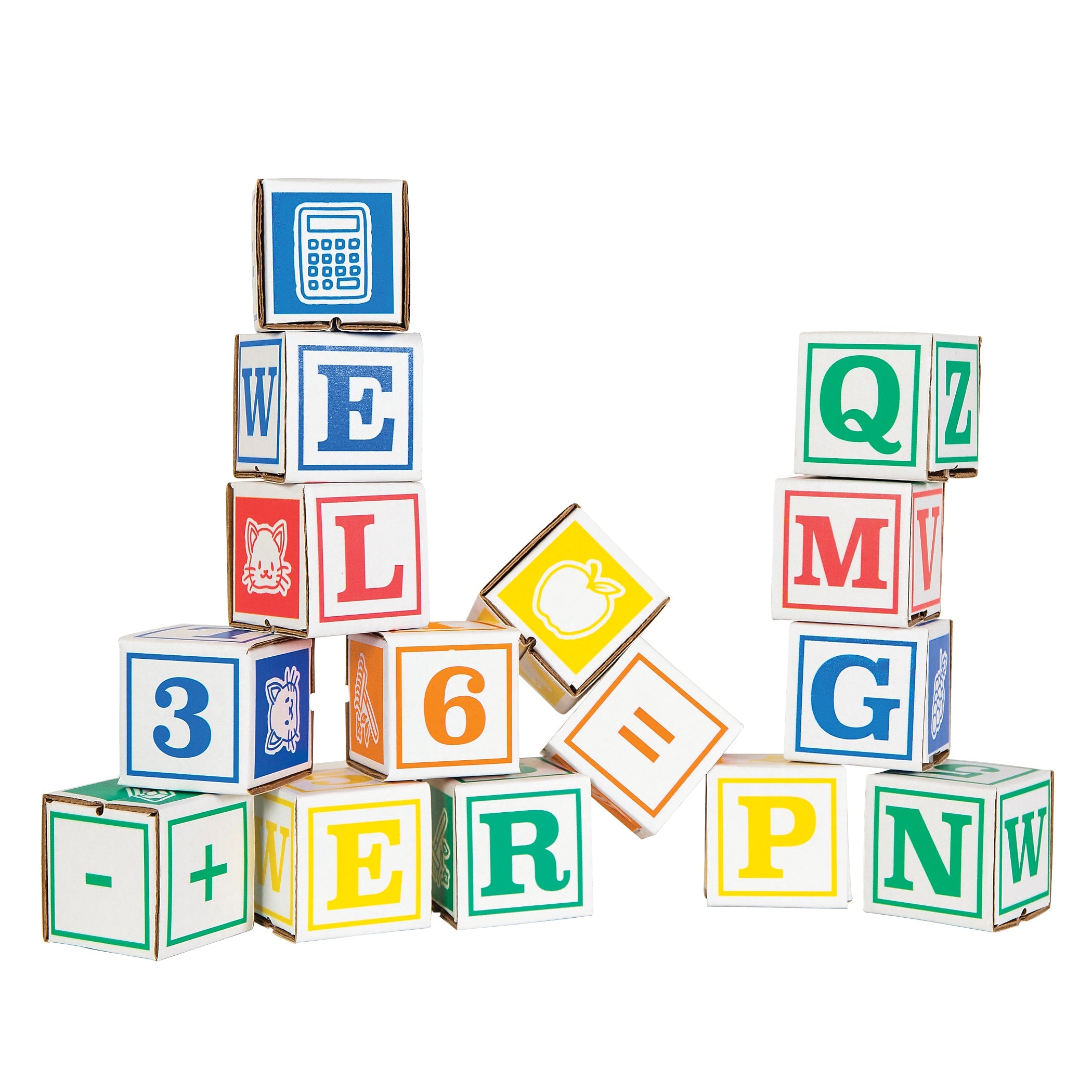Bankers Box at Play ABC/123/Symbol Learning Blocks, 50/Pack