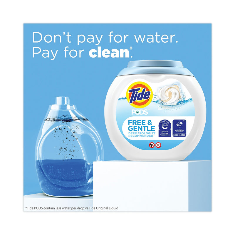 Tide Pods, Unscented, 81 Pods/Tub, 4 Tubs Carton (PGC91798)