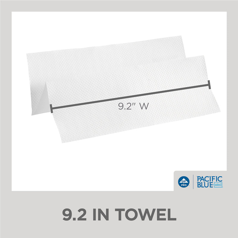 Pacific Blue Select Recycled Multifold Paper Towels, 1-ply, 250 Sheets/Pack, 16 Packs/Carton (20389)