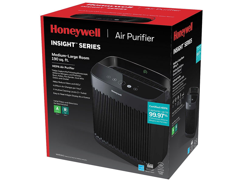 Honeywell InSight Energy Star HEPA Console Air Purifier, Black (HPA5100B)