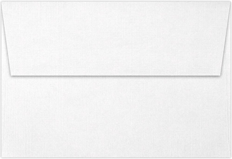 JAM Paper Self Seal Invitation Envelope 4 1/4" x 6 1/4", White Linen, 50/Pack (4872-WLI-50)
