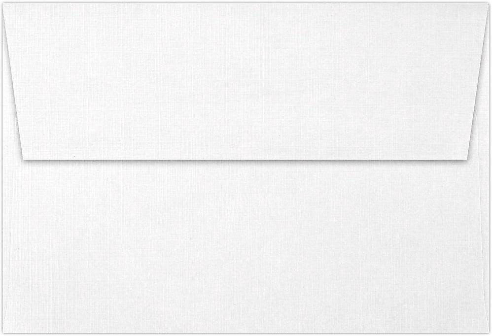 JAM Paper Self Seal Invitation Envelope 4 1/4" x 6 1/4", White Linen, 50/Pack (4872-WLI-50)