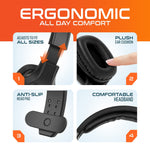 Delton 20X Professional Noise Canceling Bluetooth On Ear Computer Headset with Mic and USB Dongle, Black, 2/Pack