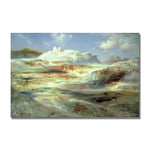 Trademark Fine Art Thomas Moran 'Jupiter Terrace Yellowstone' Canvas Art 22x32 Inches