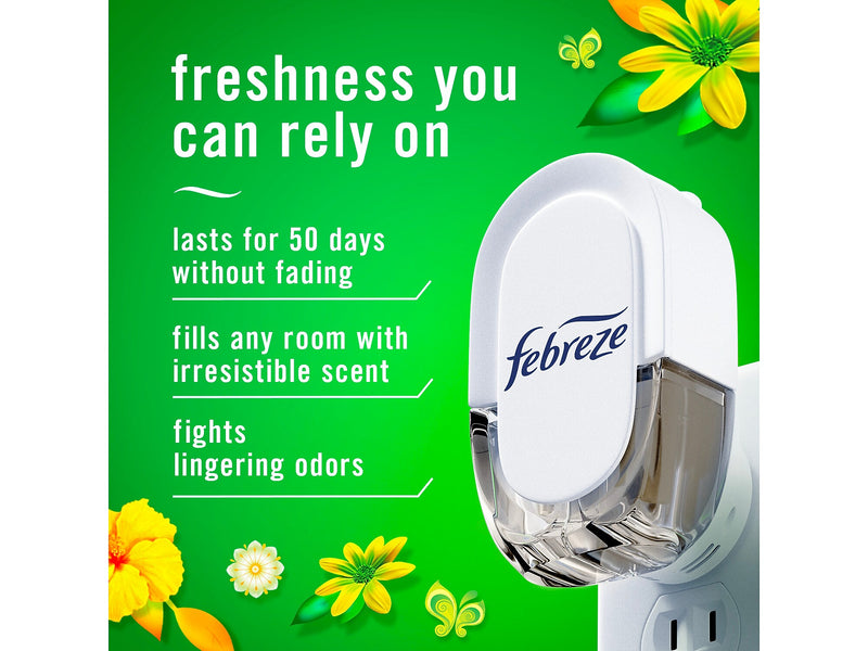 Febreze Fade Defy PLUG Air Freshener with 2 Oil Refills, Gain Original Scent, 0.87 Fl. Oz. (4166)