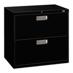 Brigade 600 Series Lateral File, 2 Legal/letter-Size File Drawers, Black, 30" X 18" X 28"