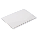 JAM PAPER Plastic Name Tags with Pin, 3 5/8" x 2 1/4", Clear, 96/Pack (401139015a)