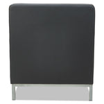 Alera QUB Series Armless L Sectional, Charging Station Center Seat, AC Outlet, (2) USB Ports, 26.38" x 26.38" x 30.5", Black