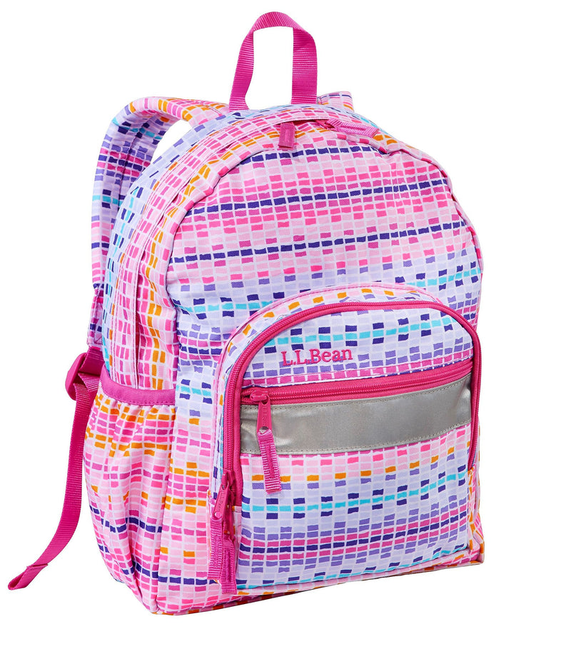 L.L.Bean Junior Original Book Pack Kids Backpack, My First, Hibiscus Dash (1000281429)