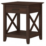 Bush Furniture Key West 20" x 20" End Table, Bing Cherry (KWT120BC-03)