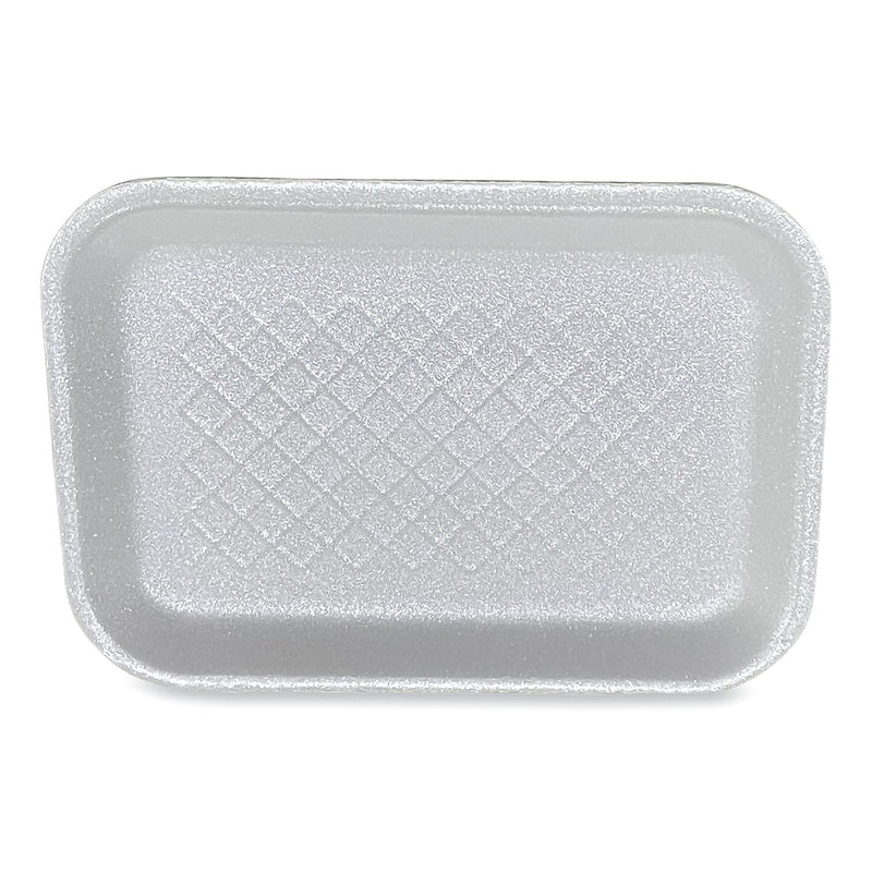 GEN Meat Trays, #2S, 8.5 x 6 x 0.7, White, 500/Carton